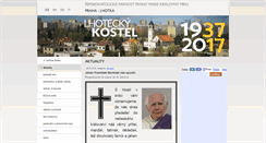 Desktop Screenshot of lhoteckafarnost.cz